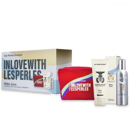 Lpdo coffret milky love  edp 150 ml + bagno schiuma 100 ml + beauty case