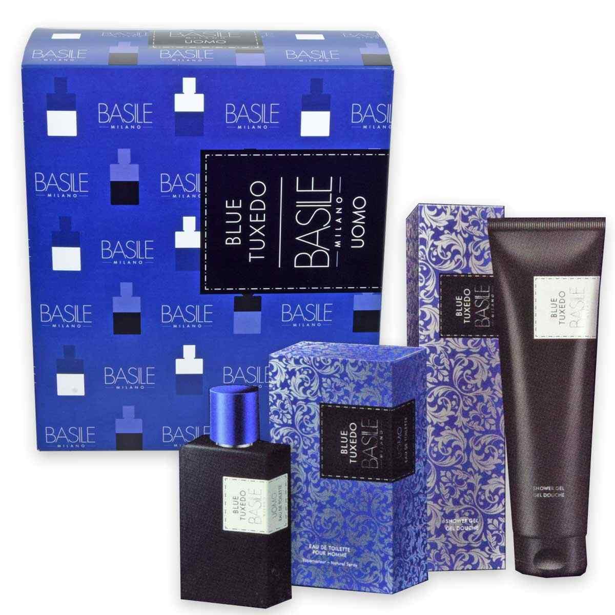 Basile coffret blue tuxedo edt 100 ml + shower gel 300 ml