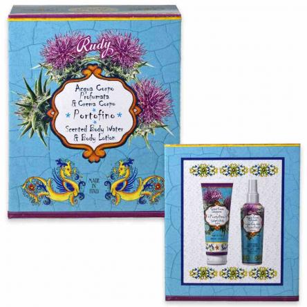 Rudy maioliche set portofino body mist 150 ml + crema corpo 200 ml