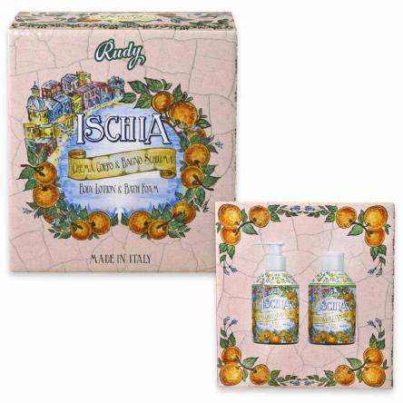Rudy maioliche set ischia bagnoschiuma 250 ml + crema corpo 250 ml