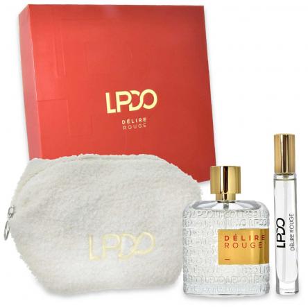 Lpdo coffret delire rouge edpi 100 ml + edpi travel 10 ml + pochette
