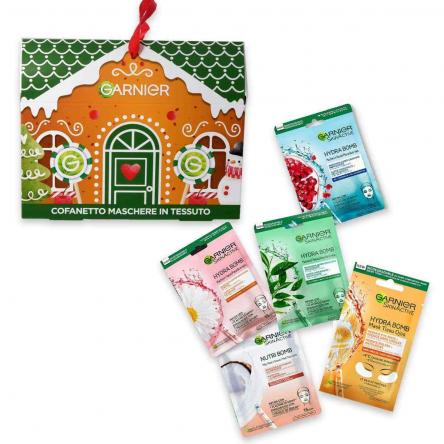 Garnier coffret hydra bomb maschere viso 5 pezzi