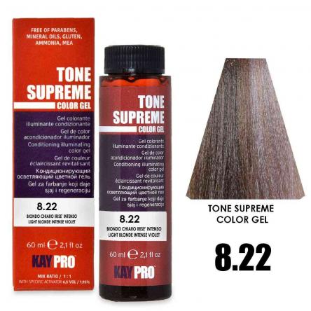 Colorglaze tone supreme 8.22 light blonde intense violet 60 ml