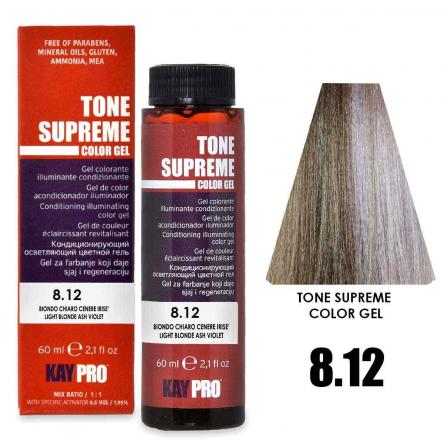 Colorglaze tone supreme 8.12 light blonde ash violet 60 ml