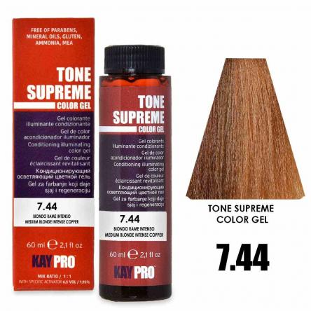 Colorglaze tone supreme 7.44 medium blonde intense copper 60 ml