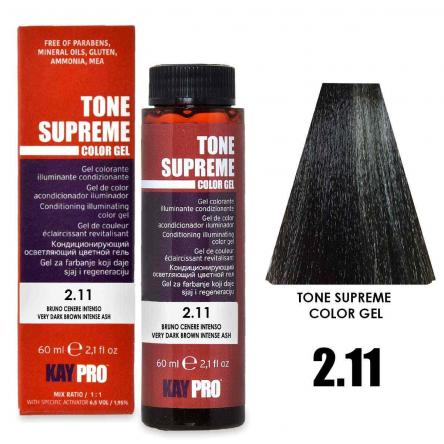 Colorglaze tone supreme 2.11 very dark brown intense ash 60 ml