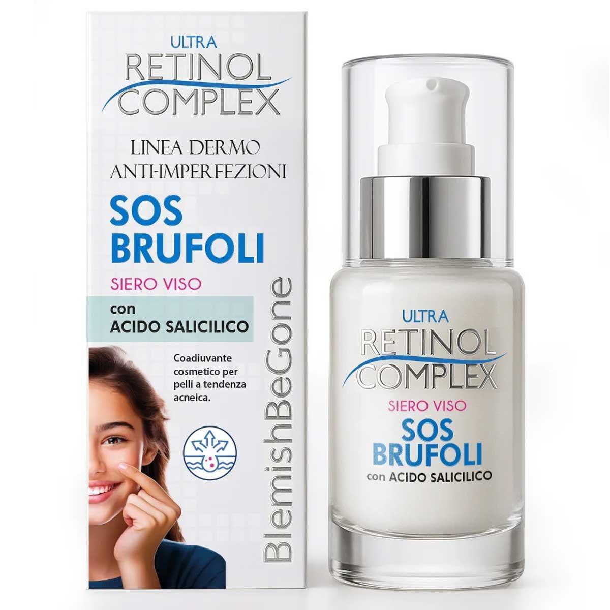 Retinol complex siero viso linea dermo anti-imperfezioni sos-brufoli 30 ml