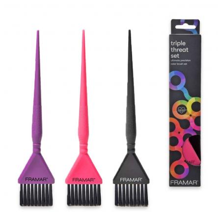Framar color brush set triple threat 3p