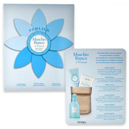 Perlier coffret edt 100 ml + doccia crema 250 ml muschio bianco