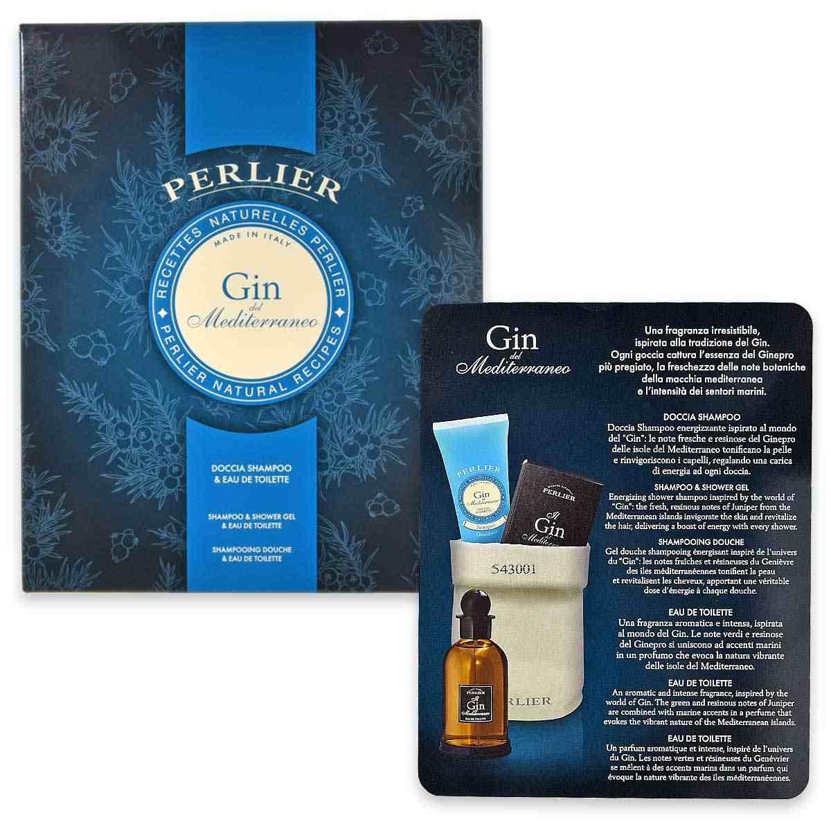 Perlier coffret edt 100 ml + doccia crema 250 ml gin