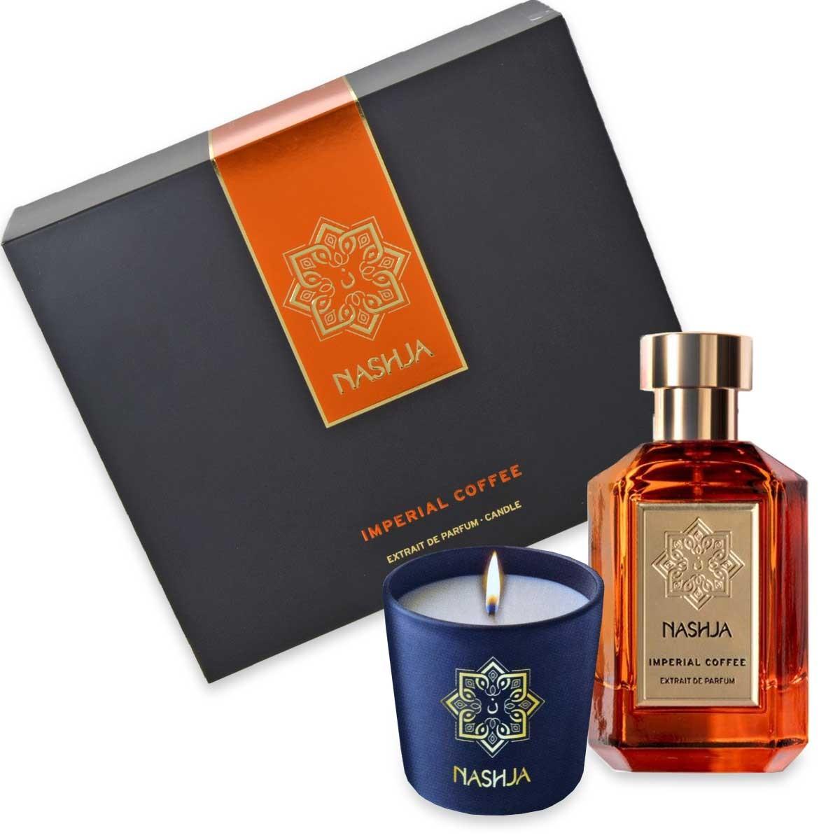 Nashja imperial coffee gift set (edp 100ml+ candela profumata 60gr)