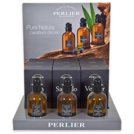 Perlier espositore eau de toilette 100 ml uomo 3 fragranze + tester