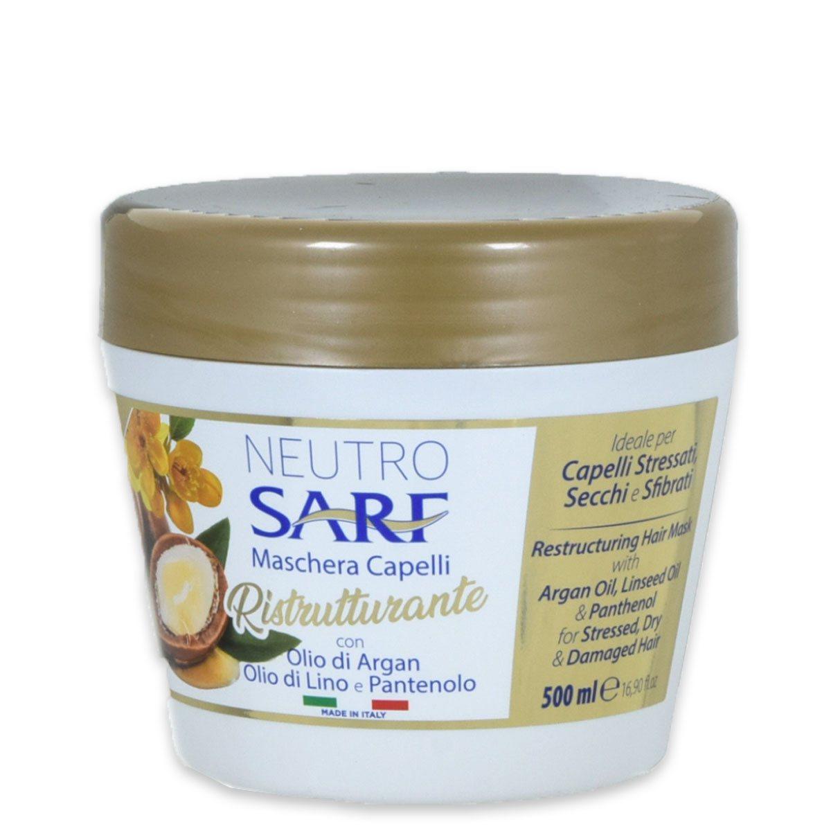 Neutro sarf balsamo capelli 500 ml argan, lino e pantenolo