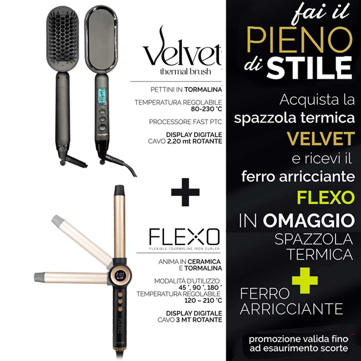 Hairon velvet termospazzola
