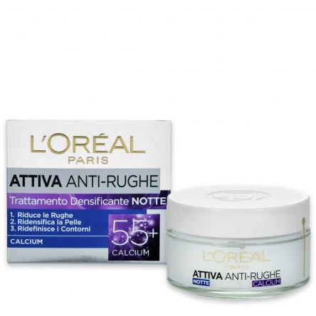 L'oreal  attiva anti-rughe 55+ notte  50 ml