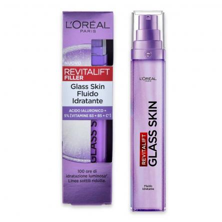 L'oreal revitalift filler glass skin fluido idratante 50 ml
