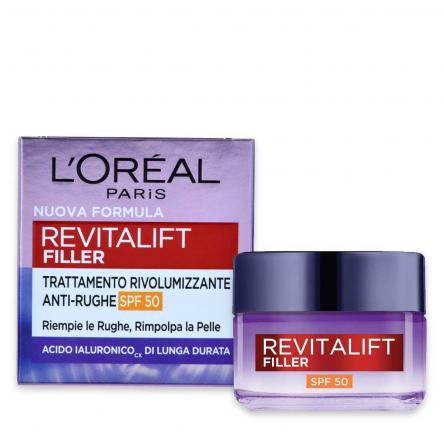 L'oreal revitalift filler trattamento rivoluminizzante anti rughe spf50 50 ml