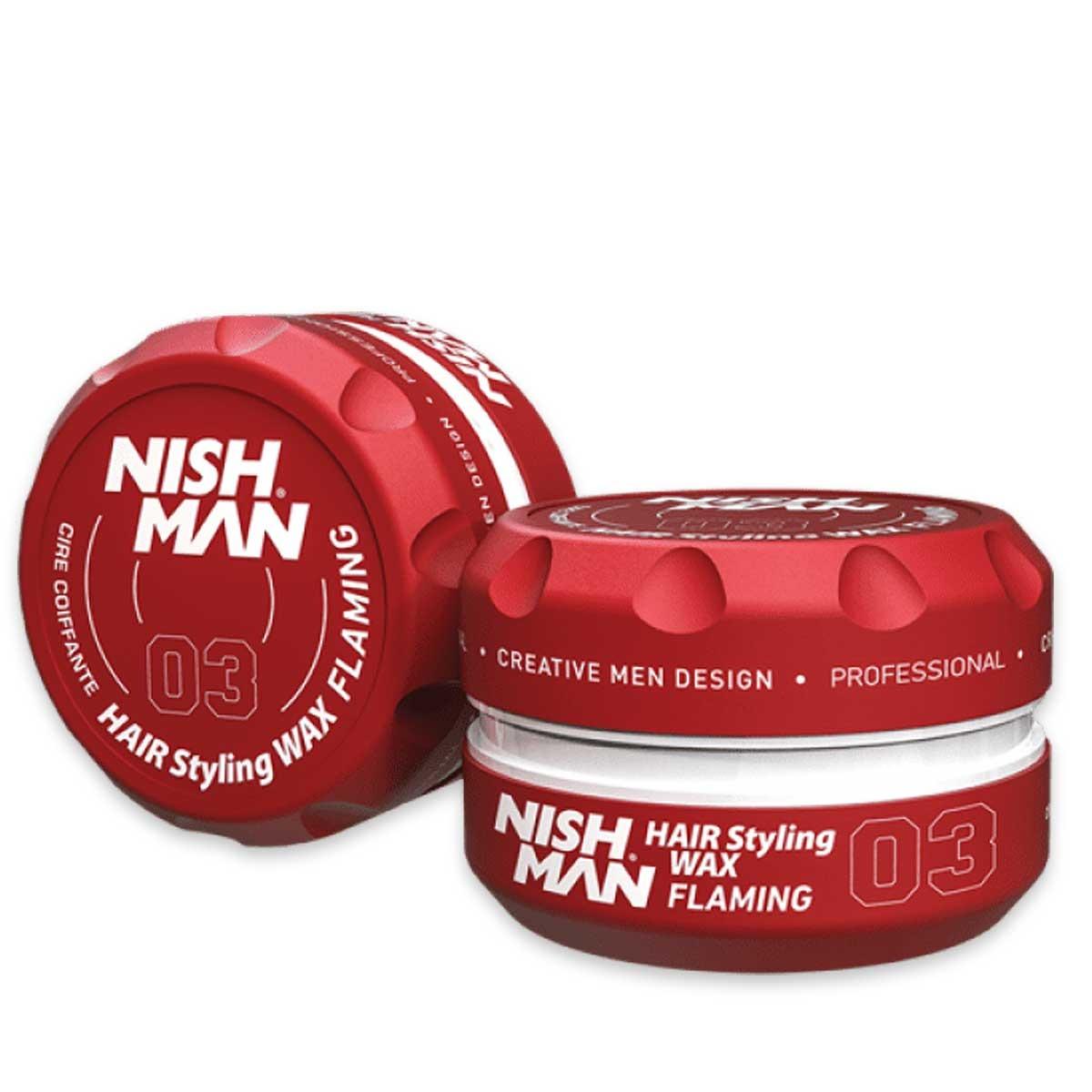 Nishman aqua hair styling  wax flaming 03 150 ml
