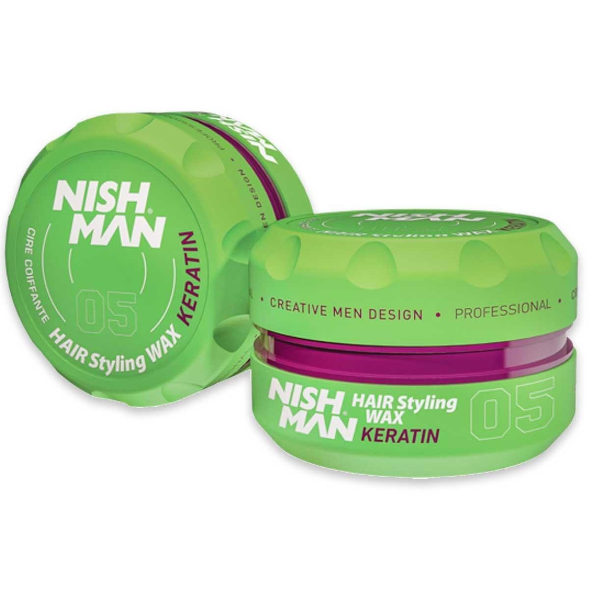 Nishman aqua hair styling  wax keratin 05 150 ml