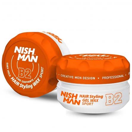 Nishman aqua gel wax b2 sport   easy use & medium hold (?Ç l?k?t turuncu)
