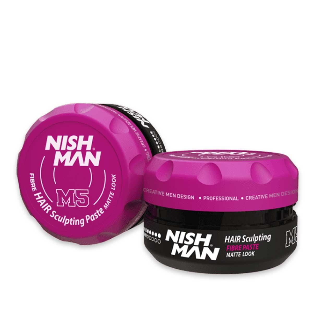 Nishman fibre hair sculpting  matte look wax m5 100 ml