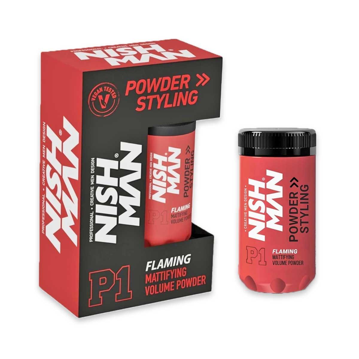 Nishman powder hair styling wax flaming p1 20 gr