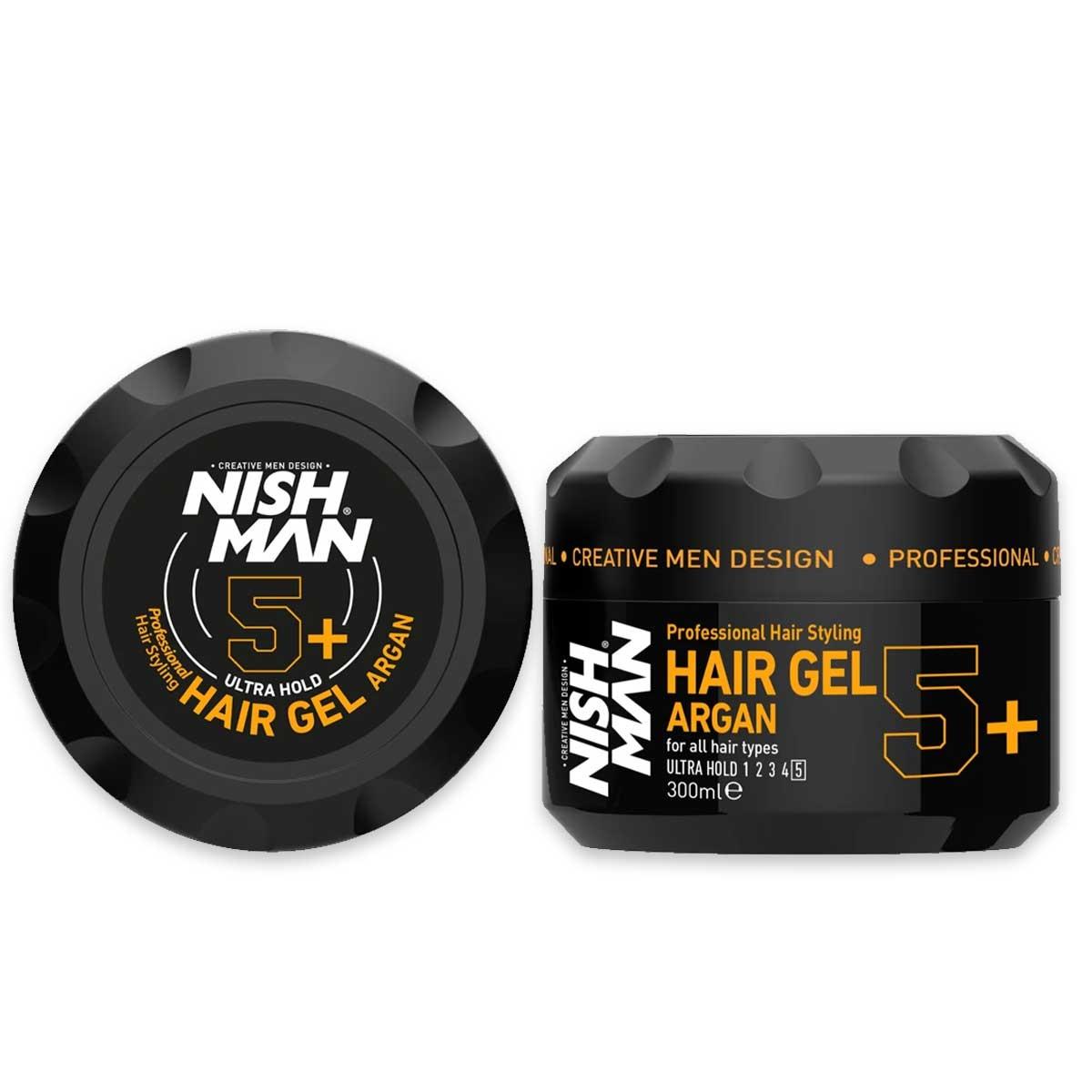 Nishman hair styling gel ultra hold argan 300 ml