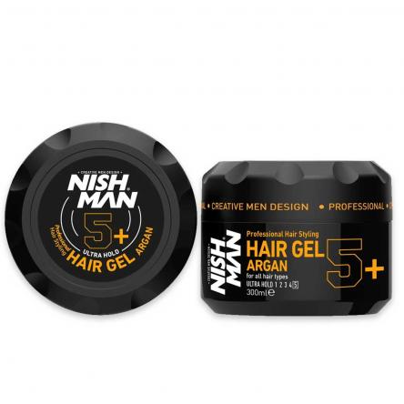 Nishman hair styling gel ultra hold argan 300 ml