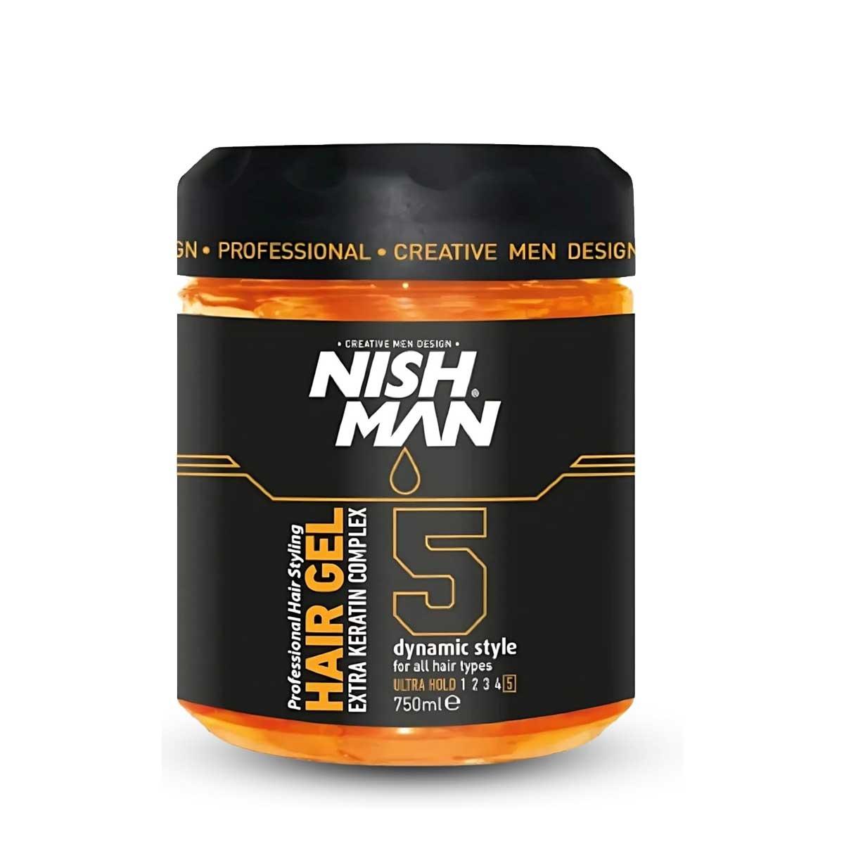 Nishman ultra strong hair styling  gel  n.5 750 ml