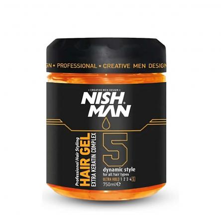 Nishman ultra strong hair styling  gel  n.5 750 ml
