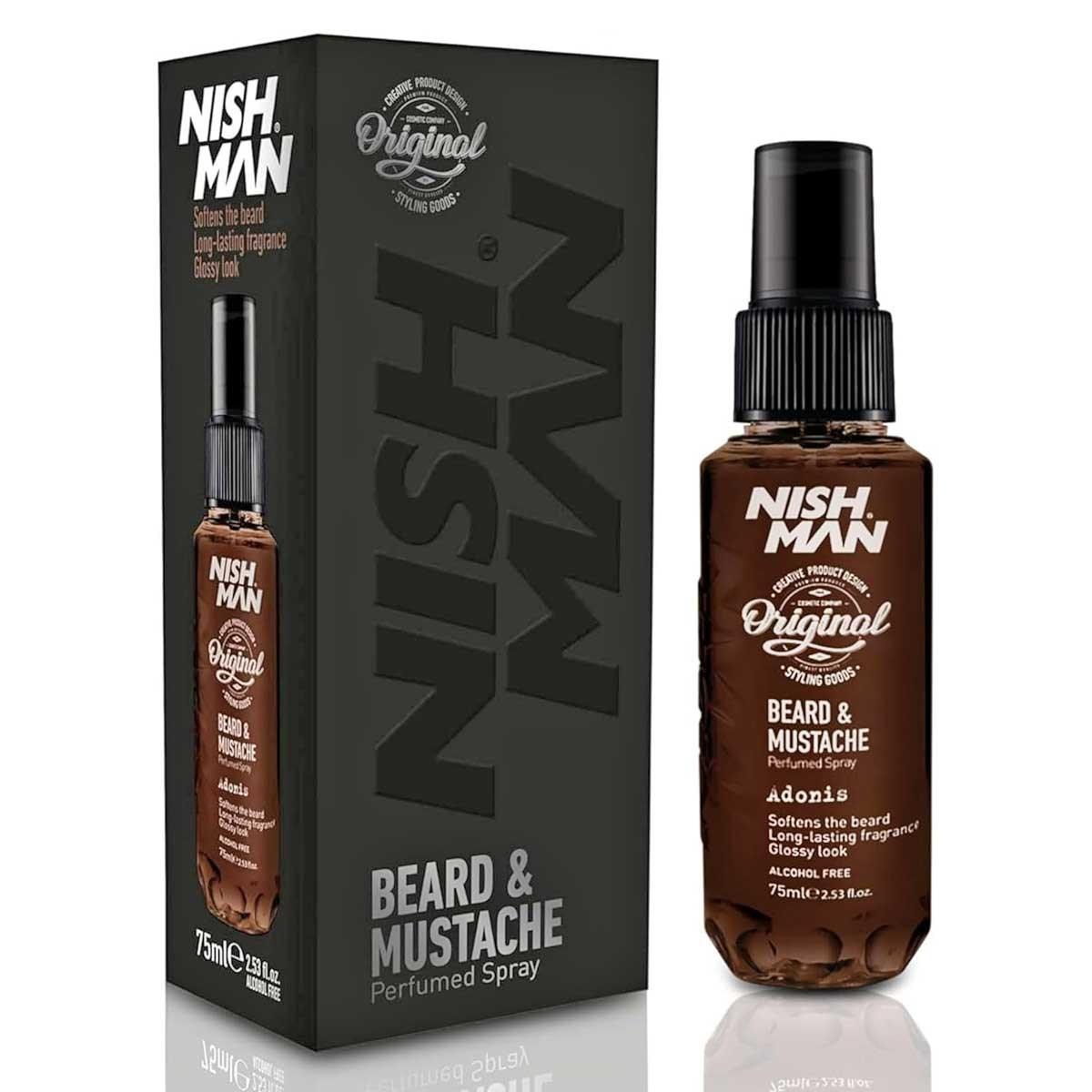 NISHMAN BEARD&MUSTACHE PARFUM (ALCOHOL FREE) Adonis 75 ML