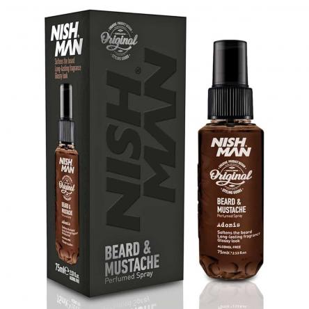 NISHMAN BEARD&MUSTACHE PARFUM (ALCOHOL FREE) Adonis 75 ML