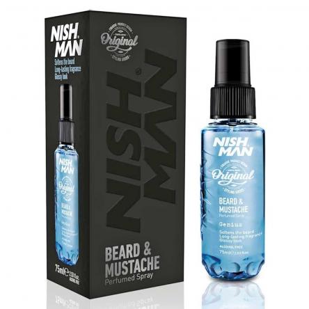 NISHMAN BEARD&MUSTACHE PARFUM (ALCOHOL FREE) Genius 75 ML
