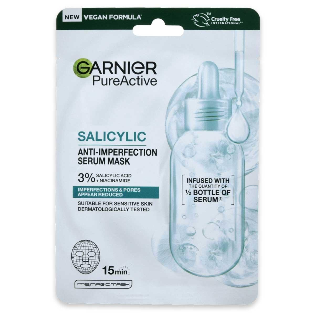 Garnier pure active salicylic mask maschera viso anti imperfezioni