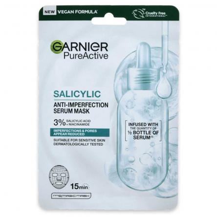 Garnier pure active salicylic mask maschera viso anti imperfezioni