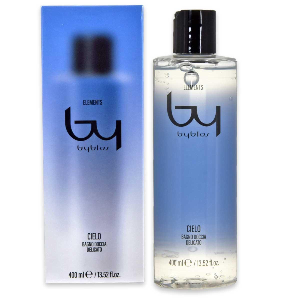Byblos perfume-infused bath & shower gel 400 ml cielo- elements