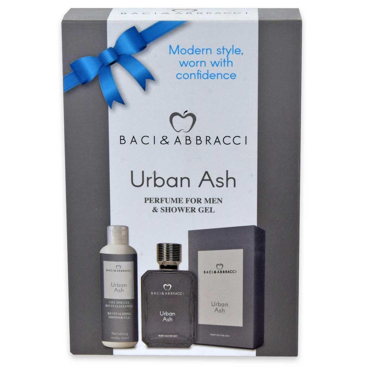 Baci & abbracci coffret edt 100 ml + bagnoschiuma 250 ml urban ash