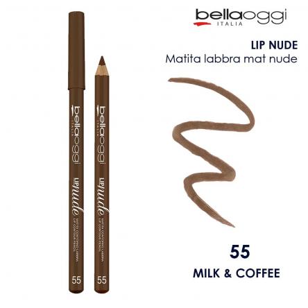 Bella oggi lip nude matita labbra mat nude milk & coffe