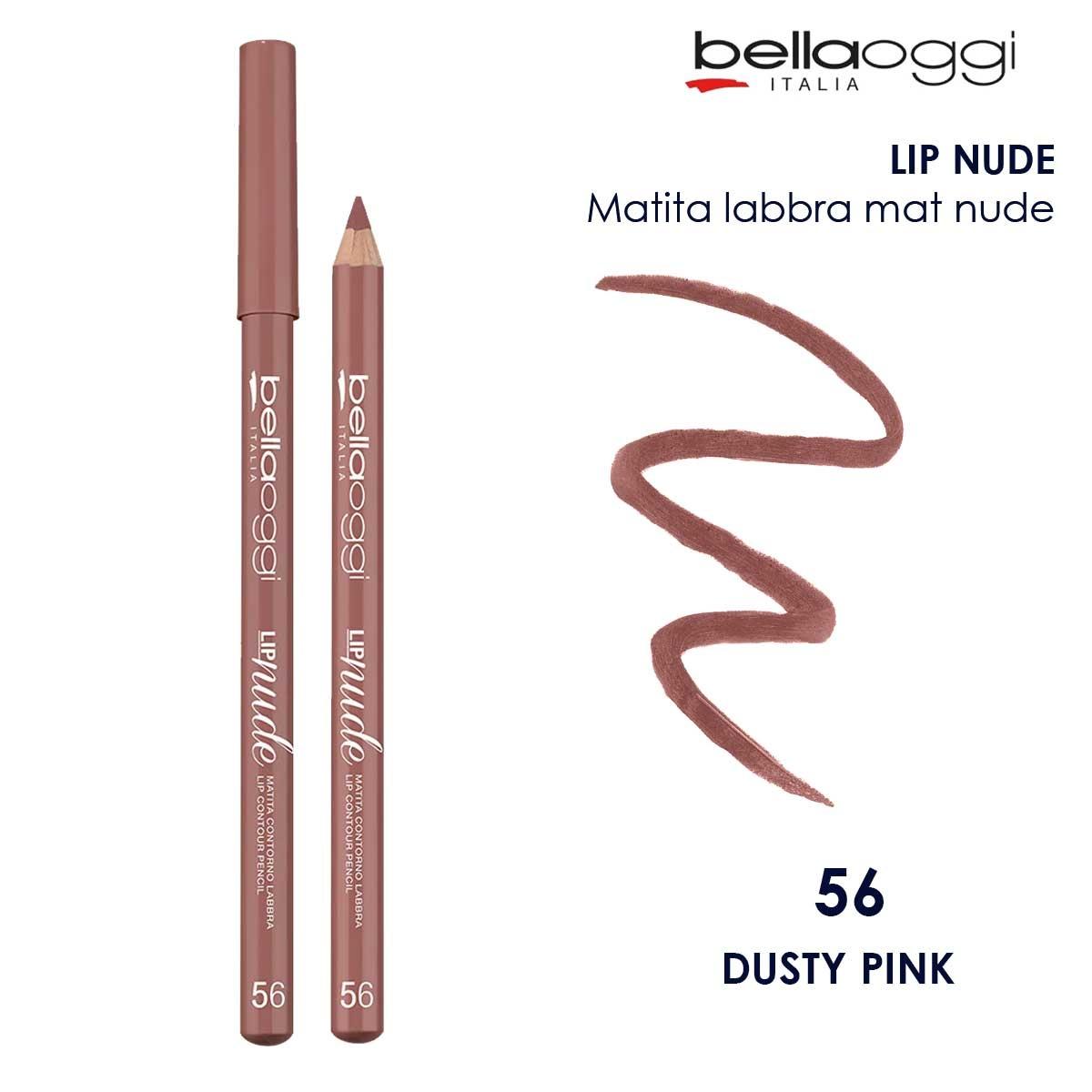 Bella oggi lip nude matita labbra mat nude dusty pink