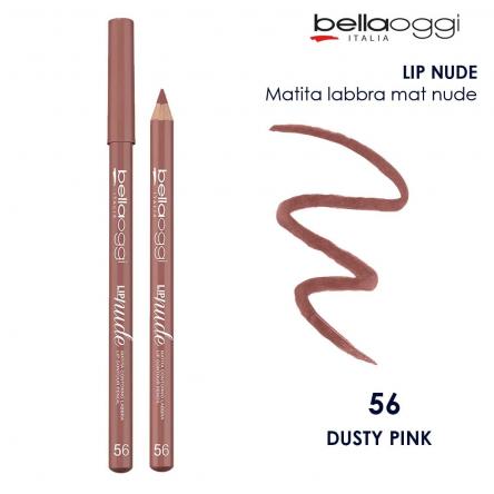 Bella oggi lip nude matita labbra mat nude dusty pink