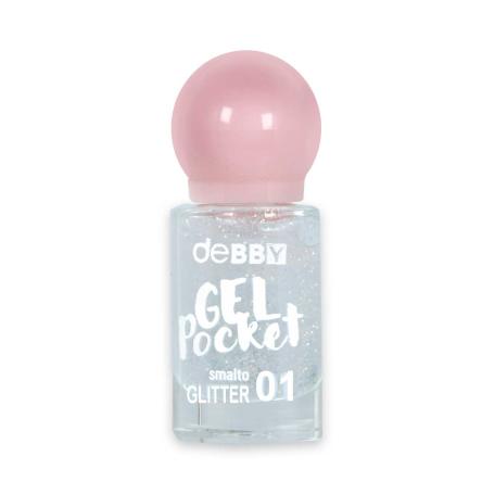 Debby smalto smalto gel pocket  01 glitter silver 4,5 ml