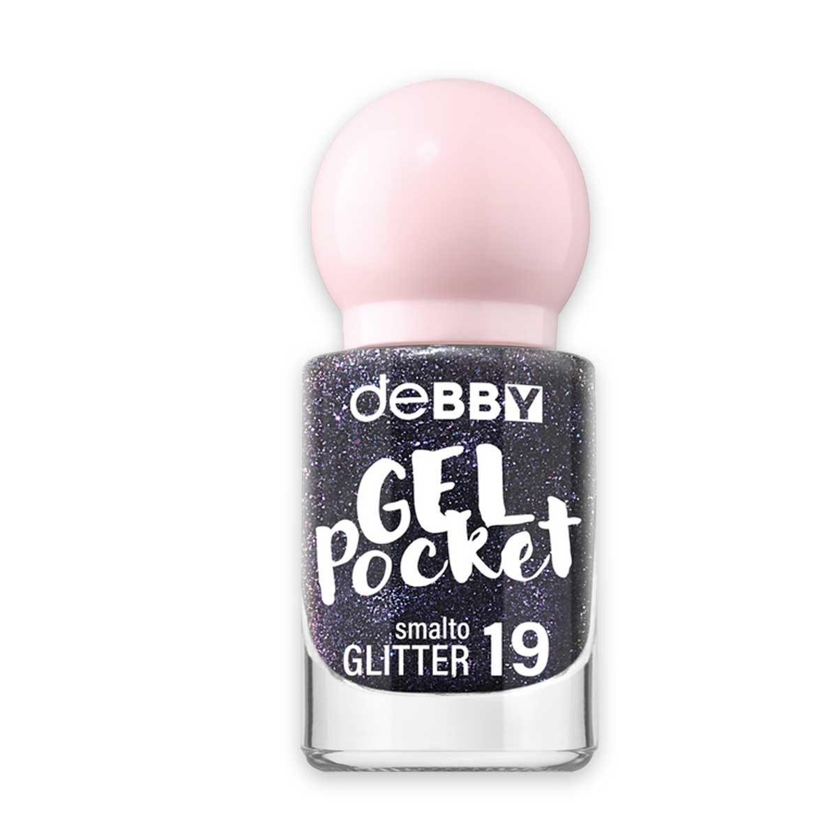 Debby smalto gel pocket  19 glitter purple 4,5 ml