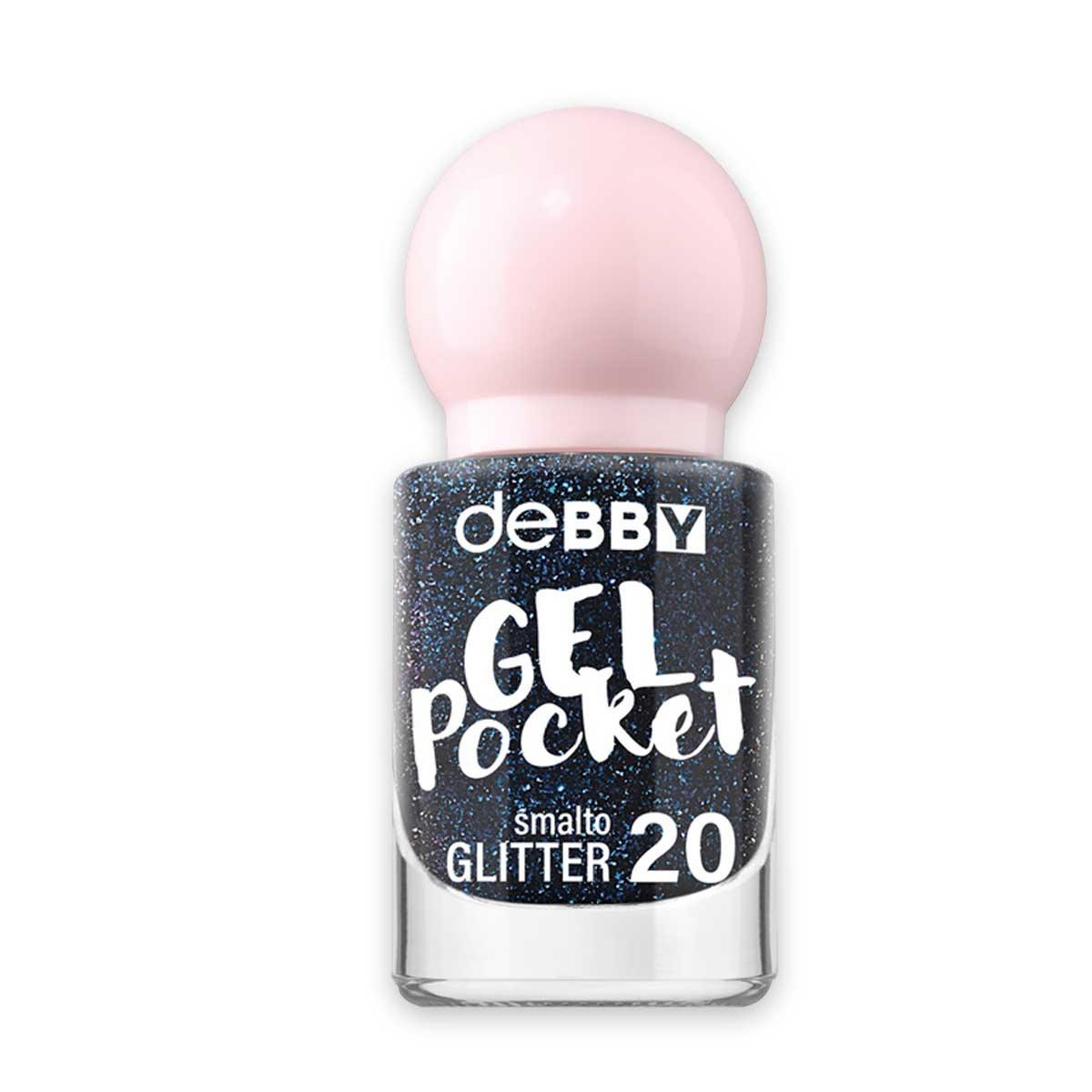 Debby smalto gel pocket  20 glitter lavender 4,5 ml