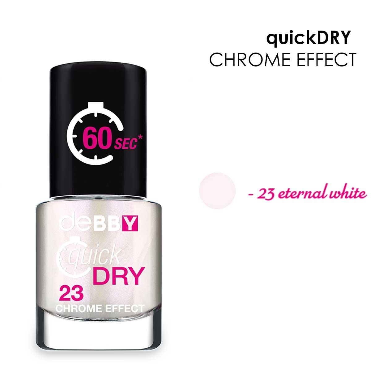 Debby smalto quick dry chrome 23 eternal white