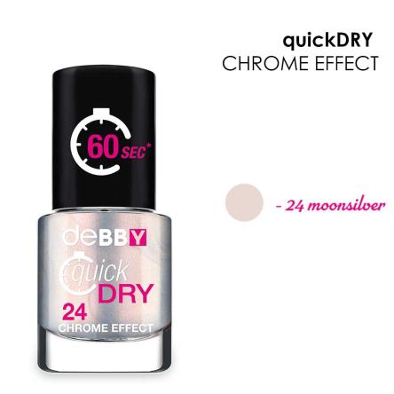 Debby smalto quick dry chrome 24 moonsilver