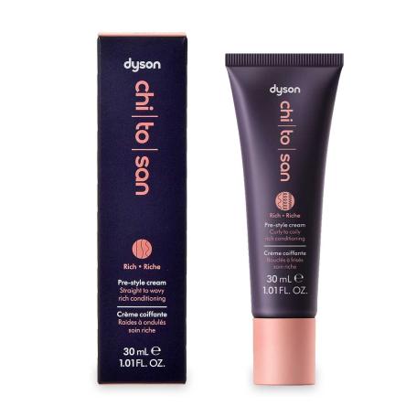 Dyson chitosan crema modellante, capelli lisci o mossi, trattamento ricco 30ml