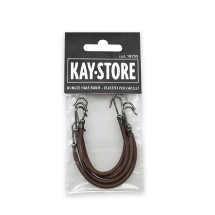 Kepro elastico doppio gancio confezione 4 pz marrone