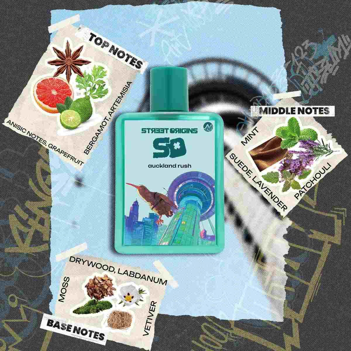 Street origins edp 75 ml auckland rush