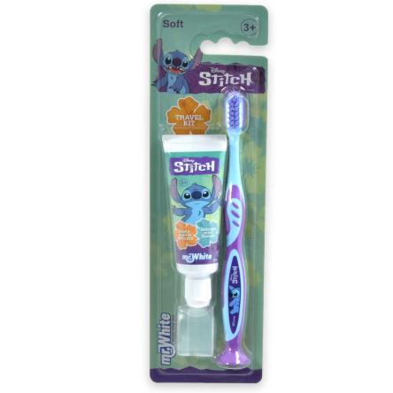 Stich spazzolino 2d c/cappuccio + dentifricio 25 ml