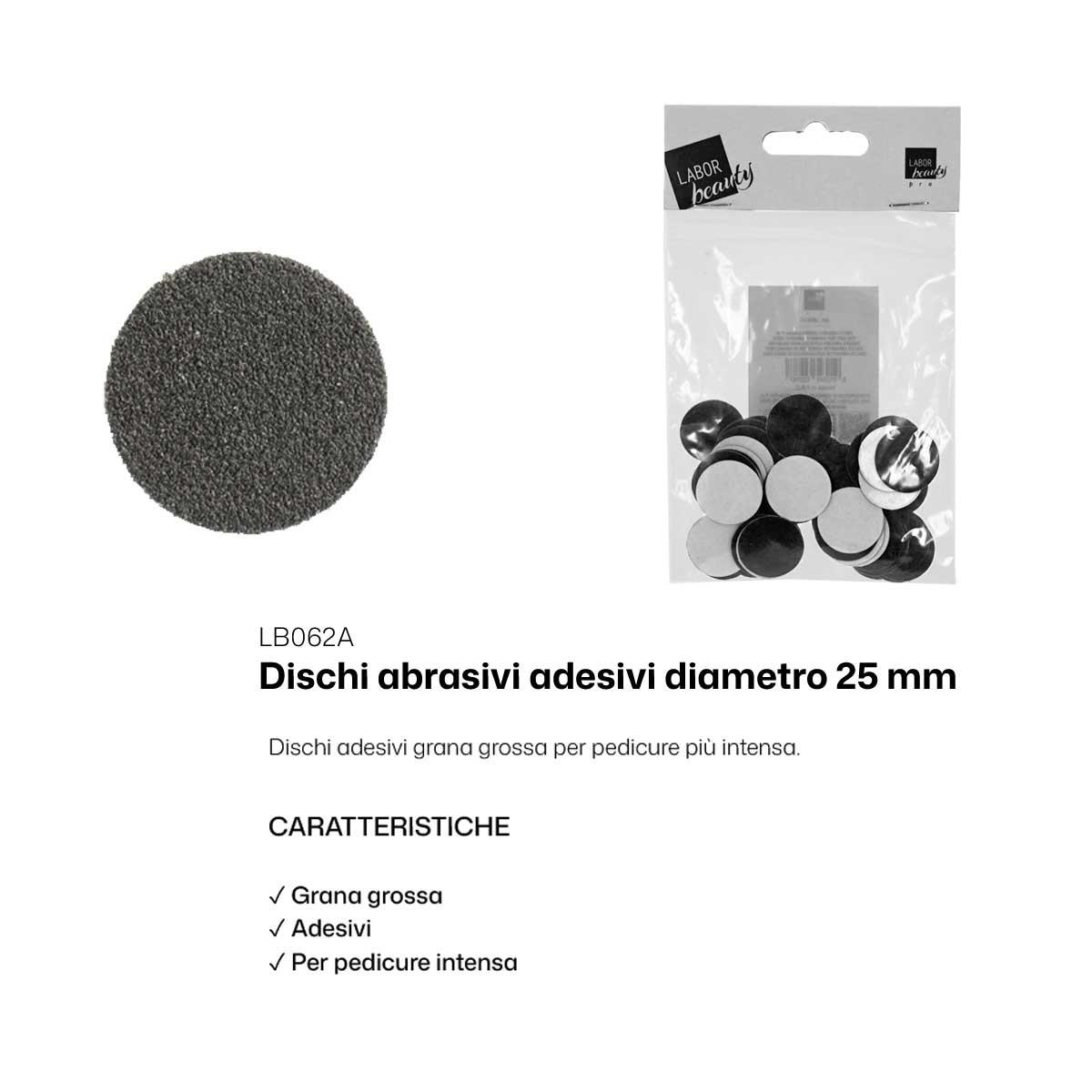 Labor dischi abrasivi adesivi grana grossa diametro 25mm conf. 50 pz